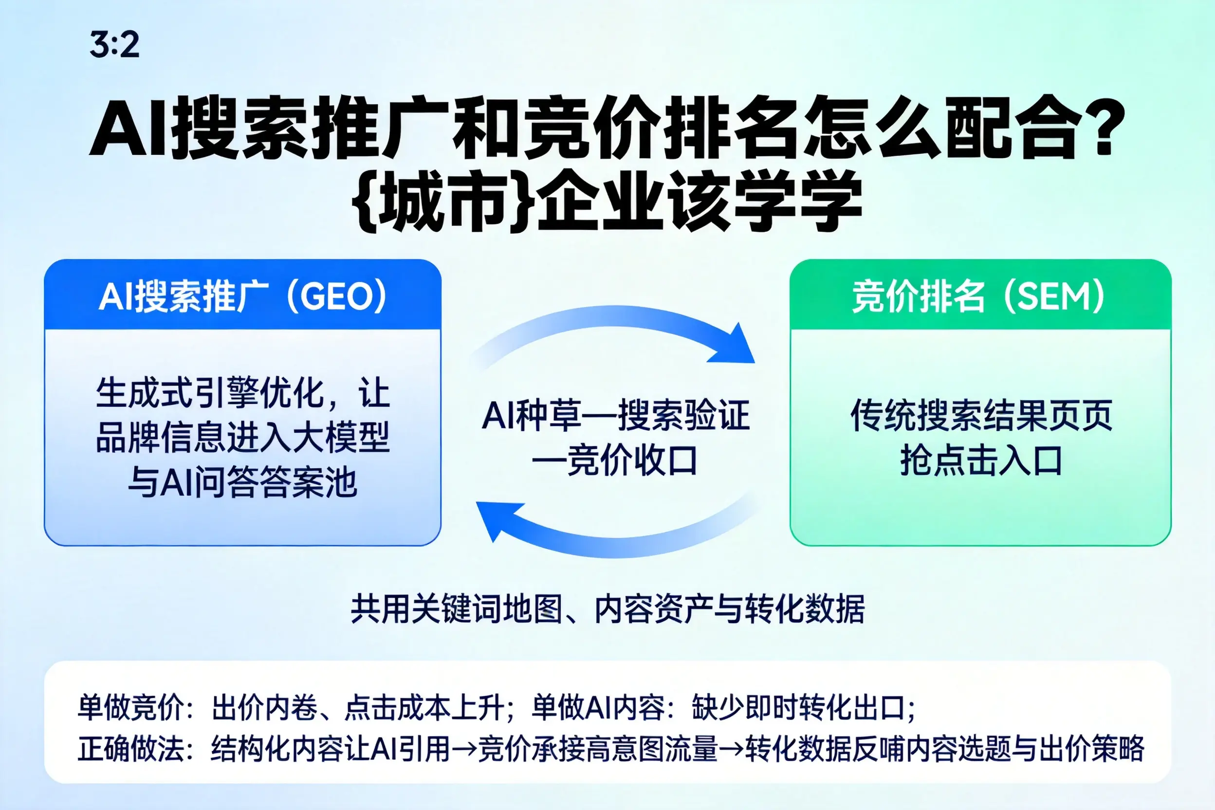 AI搜索推广和竞价排名怎么配合？信阳企业该学学