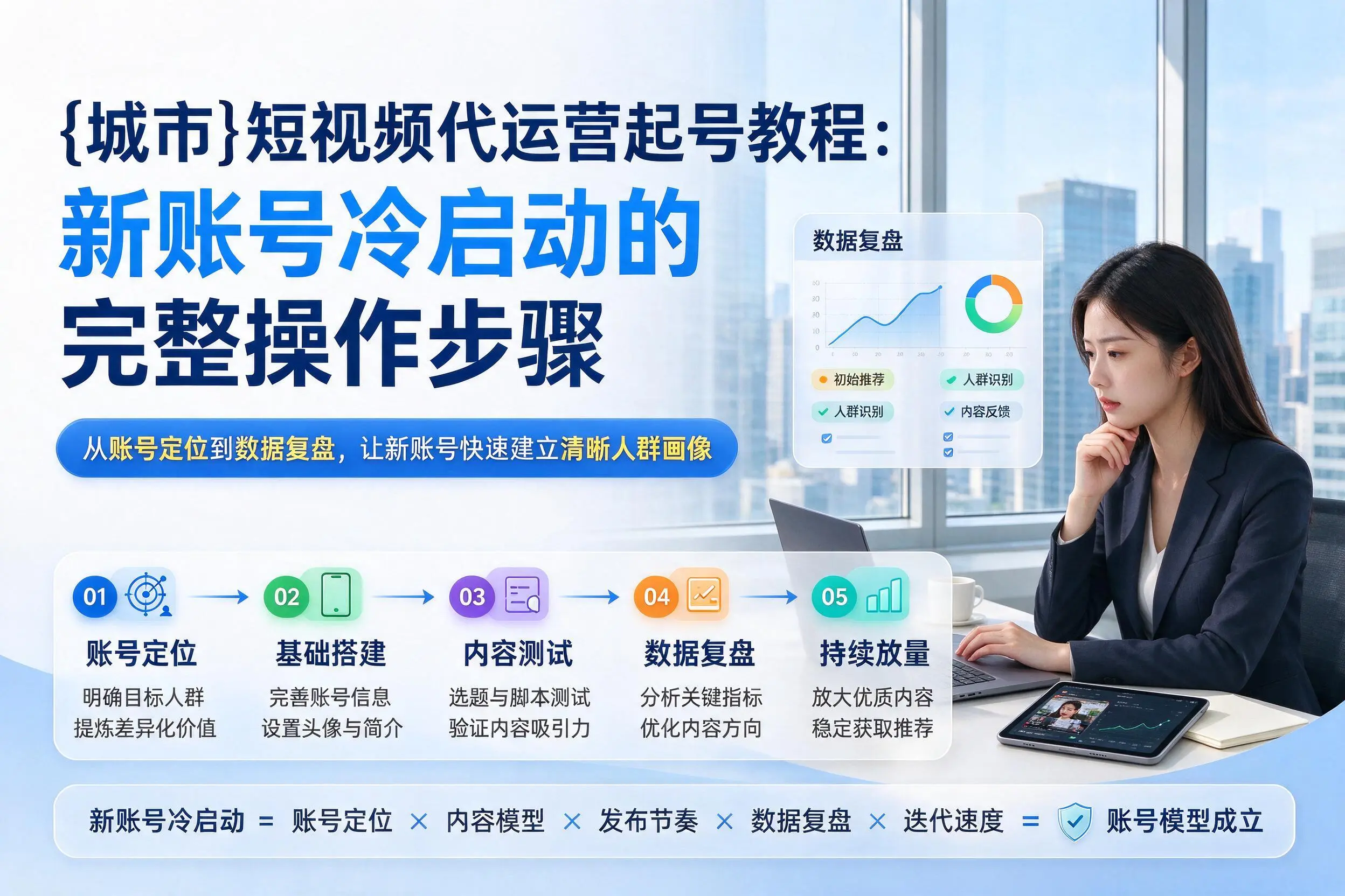 信阳短视频代运营起号教程:新账号冷启动的完整操作步骤