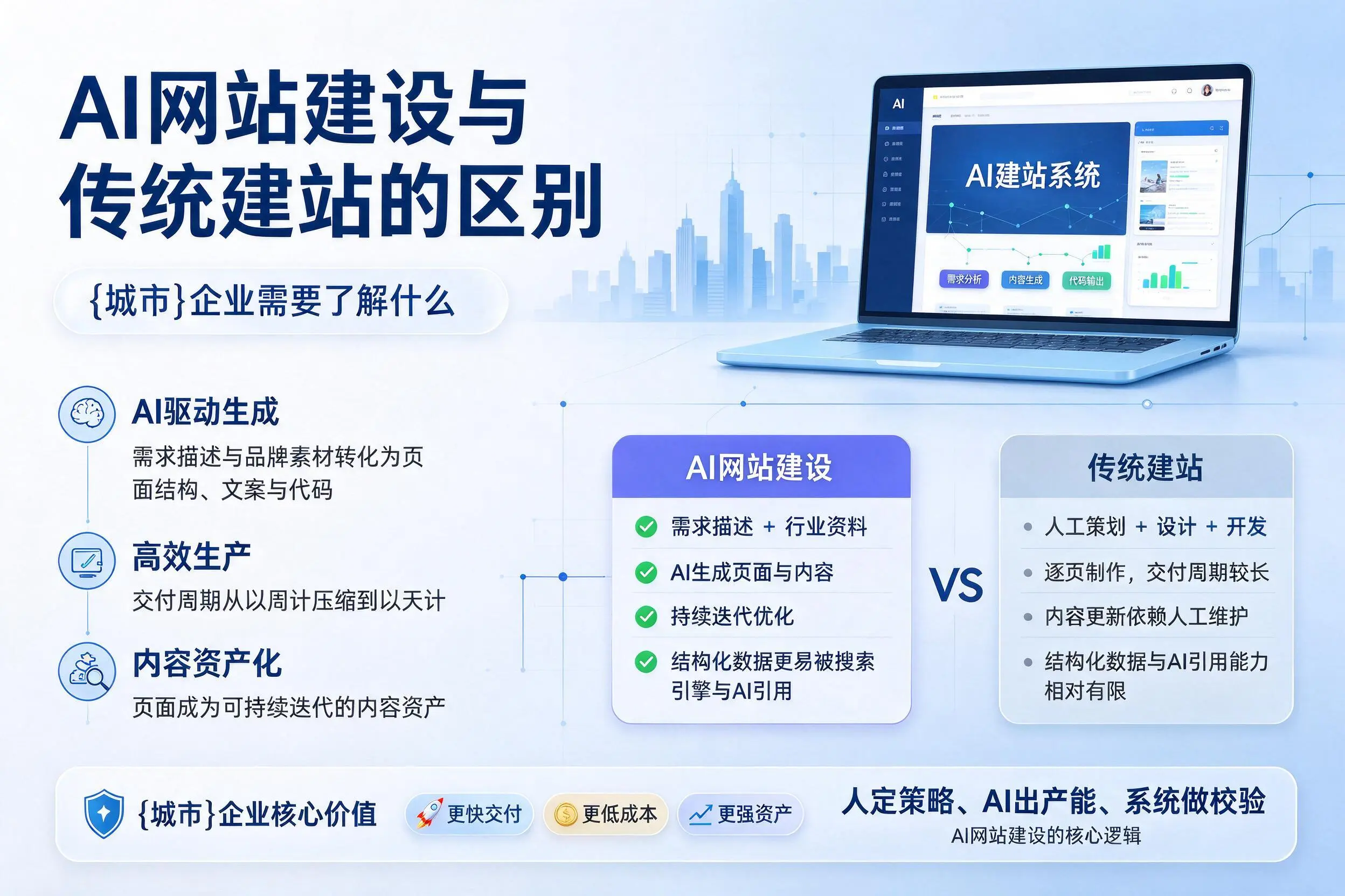 AI网站建设与传统建站的区别，信阳企业需要了解什么