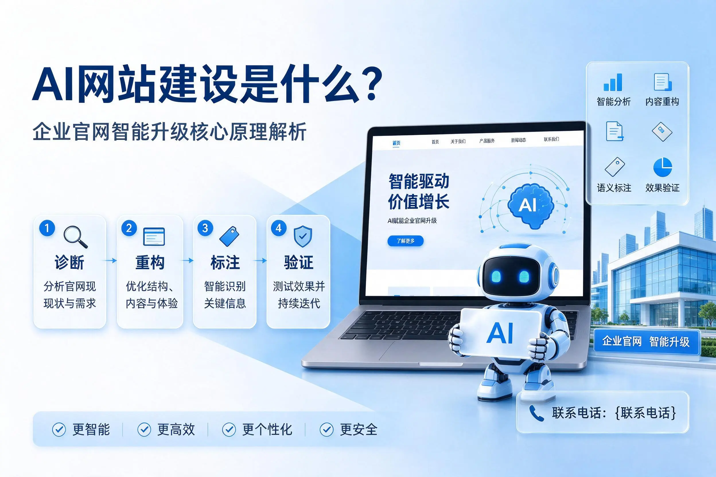 AI网站建设是什么?信阳企业官网智能升级核心原理解析