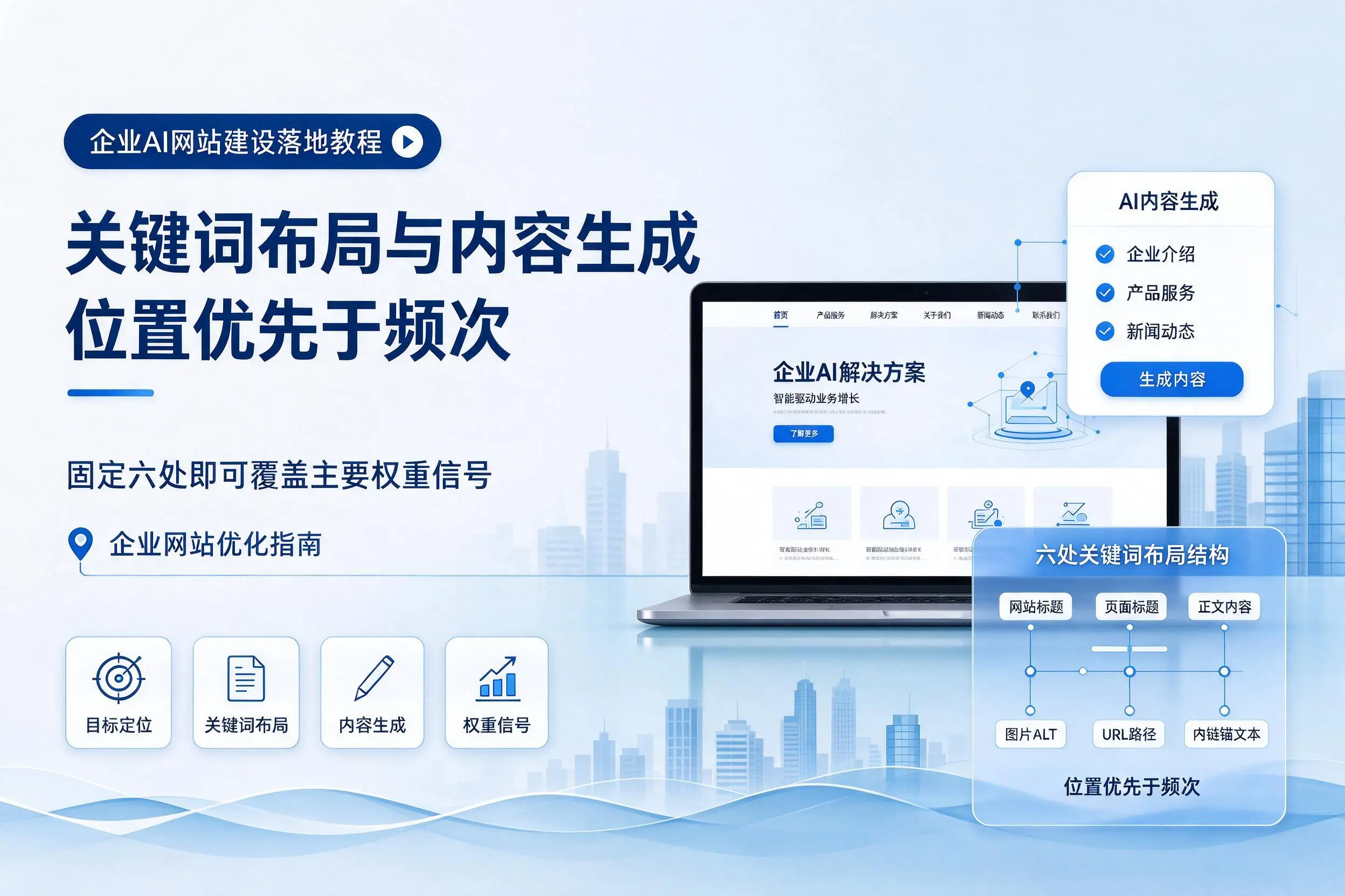 信阳企业AI网站建设落地教程:关键词布局与内容生成