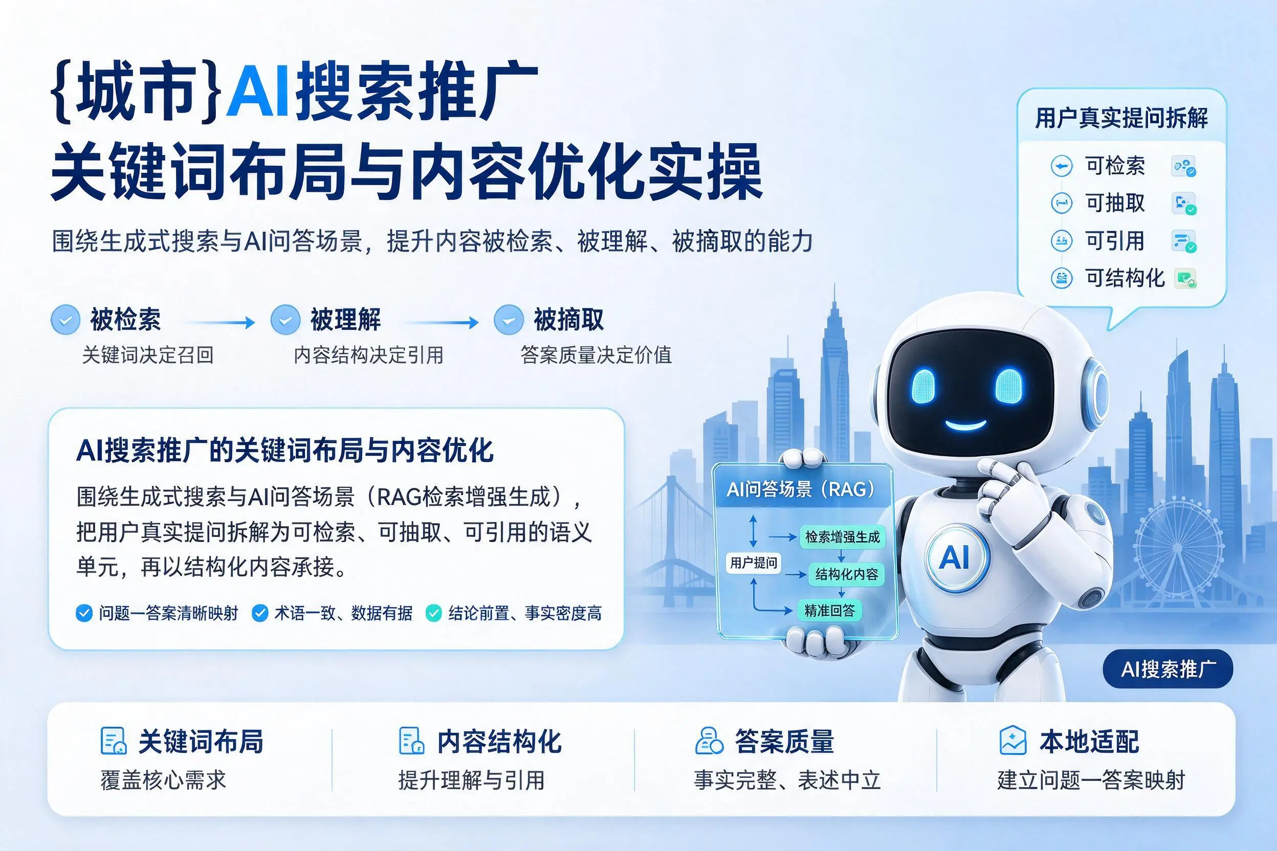 信阳AI搜索推广关键词布局与内容优化实操